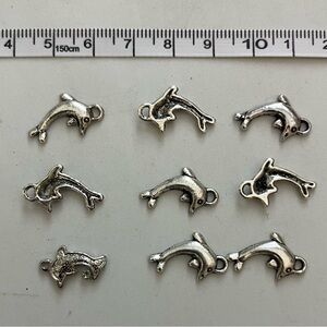 Silver Colored Dolphin Charms